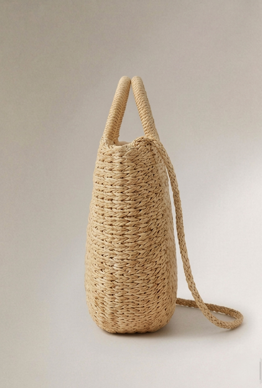 Le Tote Raffia — détail